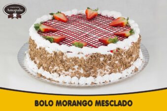 Bolo Morango Mesclado