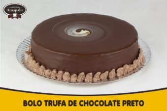 Bolo Trufad de Chocolate Preto