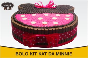 Bolo Kit Kat da Minnie