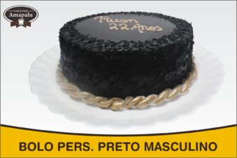 Bolo Pers. Preto Masculino